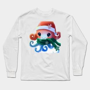 Cute Octopus Drawing Long Sleeve T-Shirt